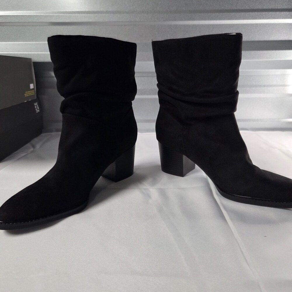 Style & Co Genoviaa Scrunch Booties‎ Black Size 9.5M NWOT